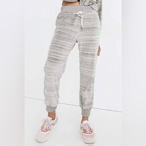 Madewell gray spacedye velour joggers